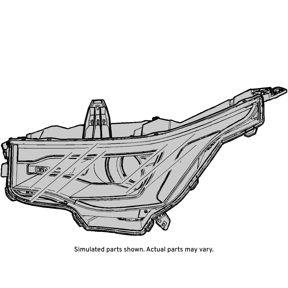 GM Genuine Parts HID Passenger Side Headlamp, Remanufactured