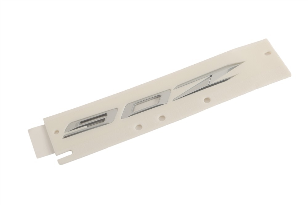 GM Genuine Parts Galvano Silver Passenger Side Body Side Rear Marketing Package Name Plate
