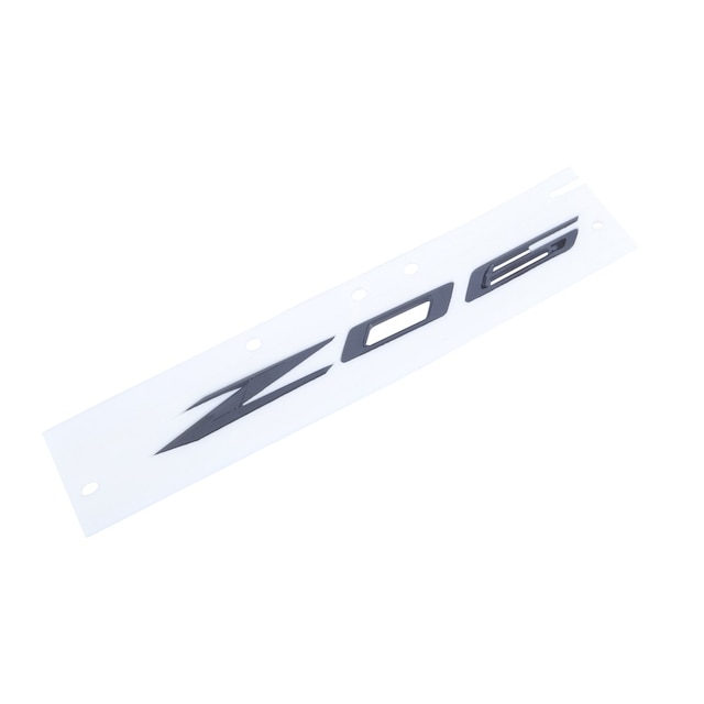 GM Genuine Parts Carbon Flash Metallic Passenger Side-Body Side Rear Marketing Package Name Plate