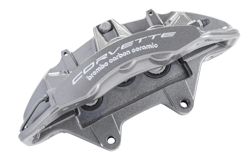 GM Genuine Parts Harbor Gray Front Passenger Side Brake Caliper without Brake Pads or Bracket