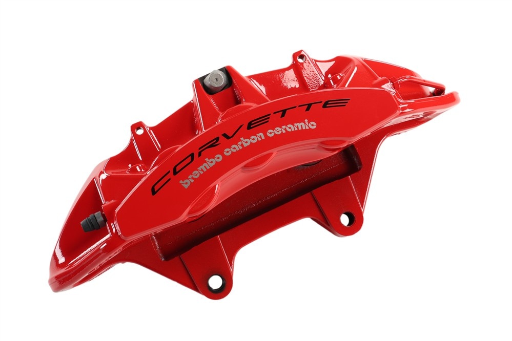 GM Genuine Parts Torch Red Front Driver Side Brake Caliper without Brake Pads or Bracket