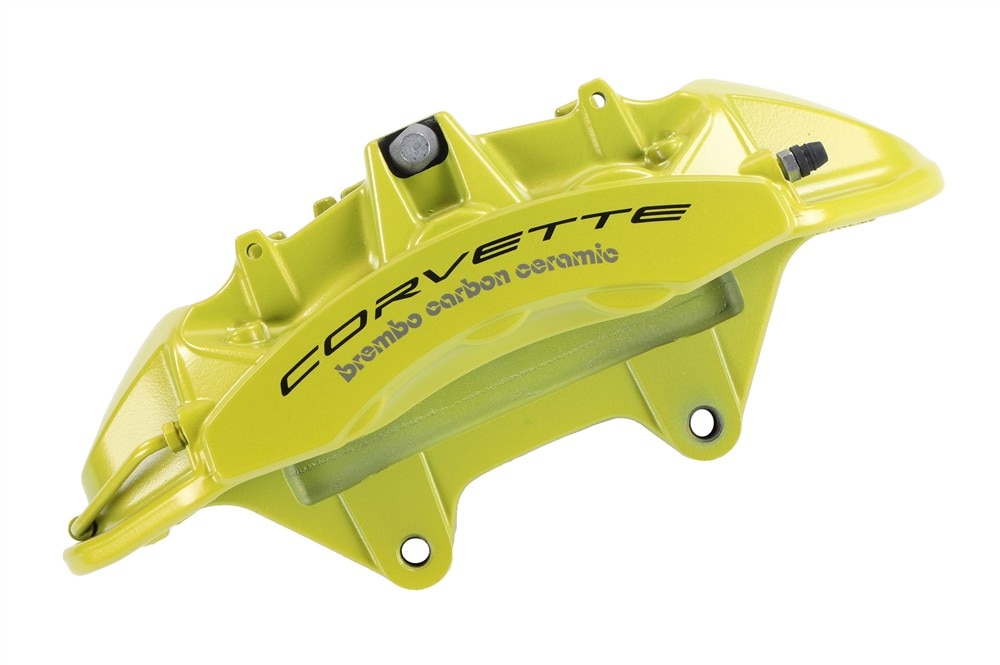 GM Genuine Parts Edge Yellow Metallic Front Passenger Side Brake Caliper without Brake Pads or Bracket