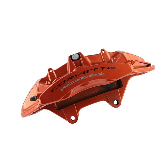 GM Genuine Parts Edge Orange Metallic Front Driver Side Brake Caliper without Brake Pads or Bracket