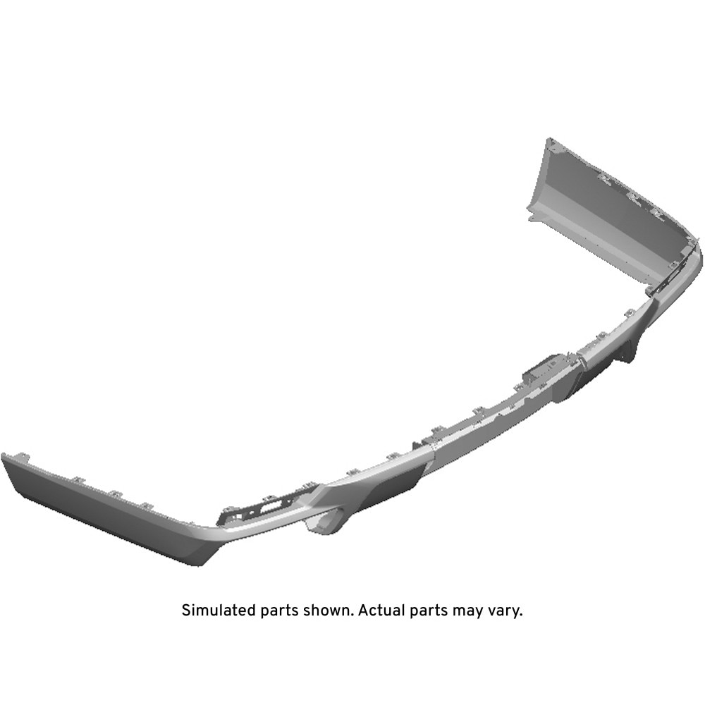 GM Genuine Parts Black Rear Bumper Lower Fascia