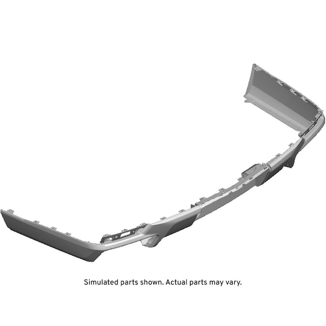 GM Genuine Parts Black Rear Bumper Lower Fascia