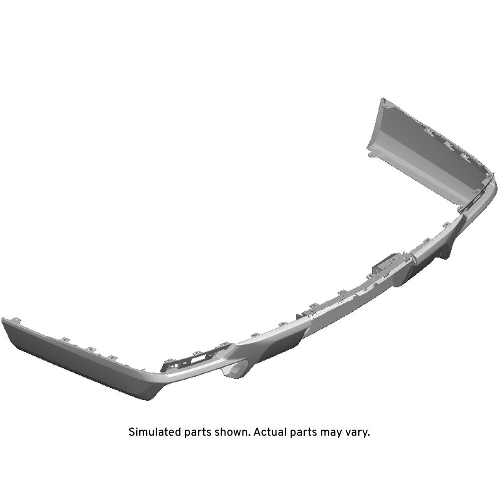GM Genuine Parts Black Rear Bumper Lower Fascia