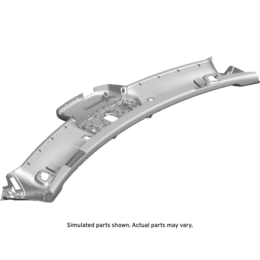 GM Genuine Parts Jet Black Windshield Upper Garnish Molding