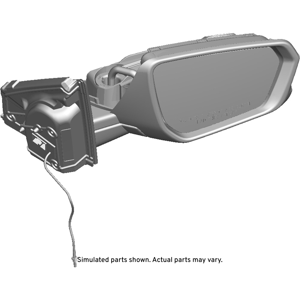GM Genuine Parts Passenger Side Door Mirror without Cover
