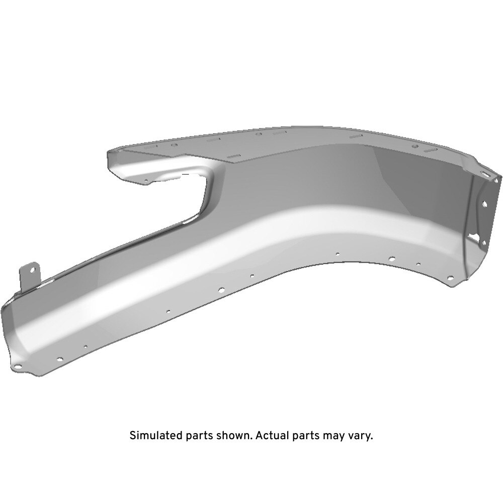 GM Genuine Parts Black Front Bumper Passenger Side Impact Bar