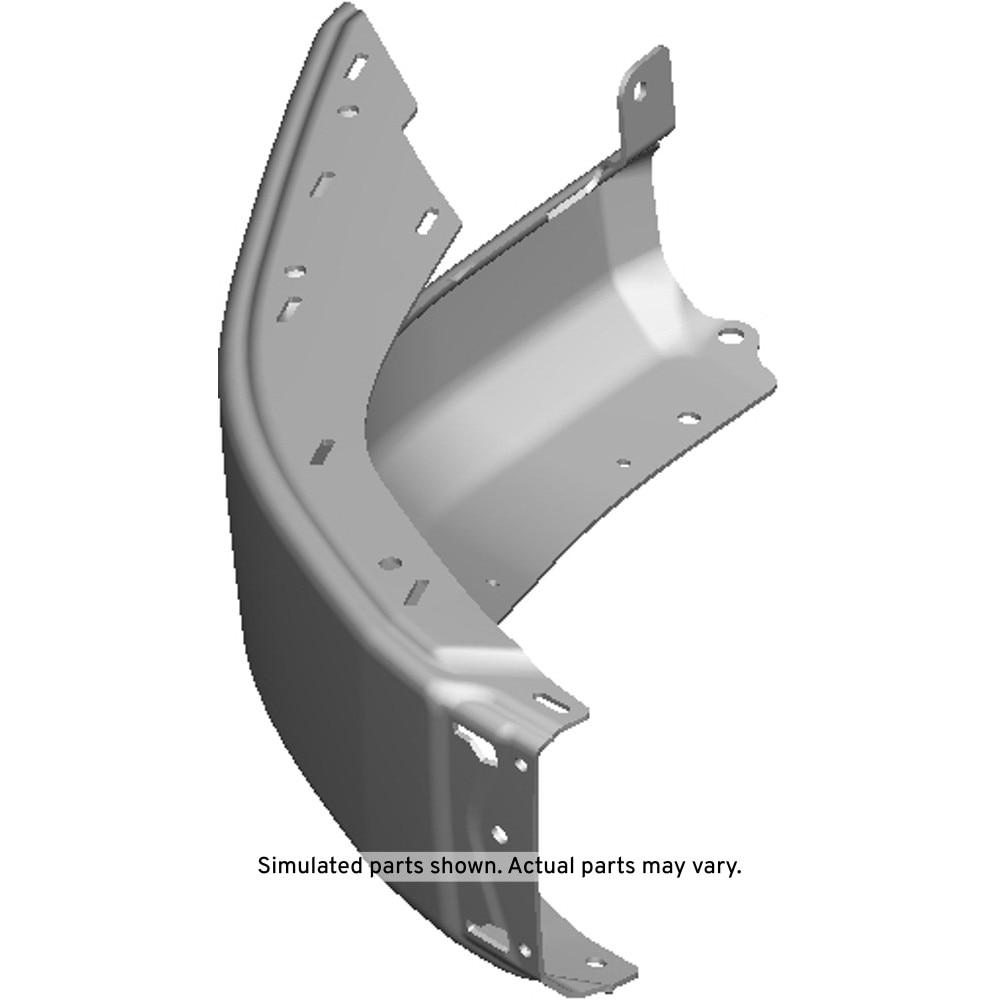 GM Genuine Parts Black Front Bumper Driver Side Impact Bar