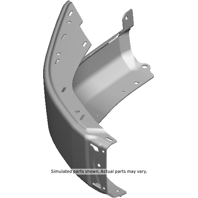 GM Genuine Parts Black Front Bumper Driver Side Impact Bar