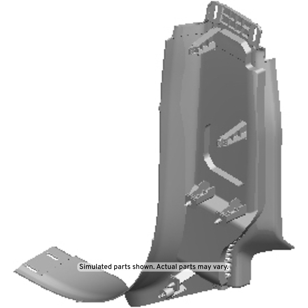 GM Genuine Parts Backen Black Driver Side Body Lock Pillar Garnish Molding