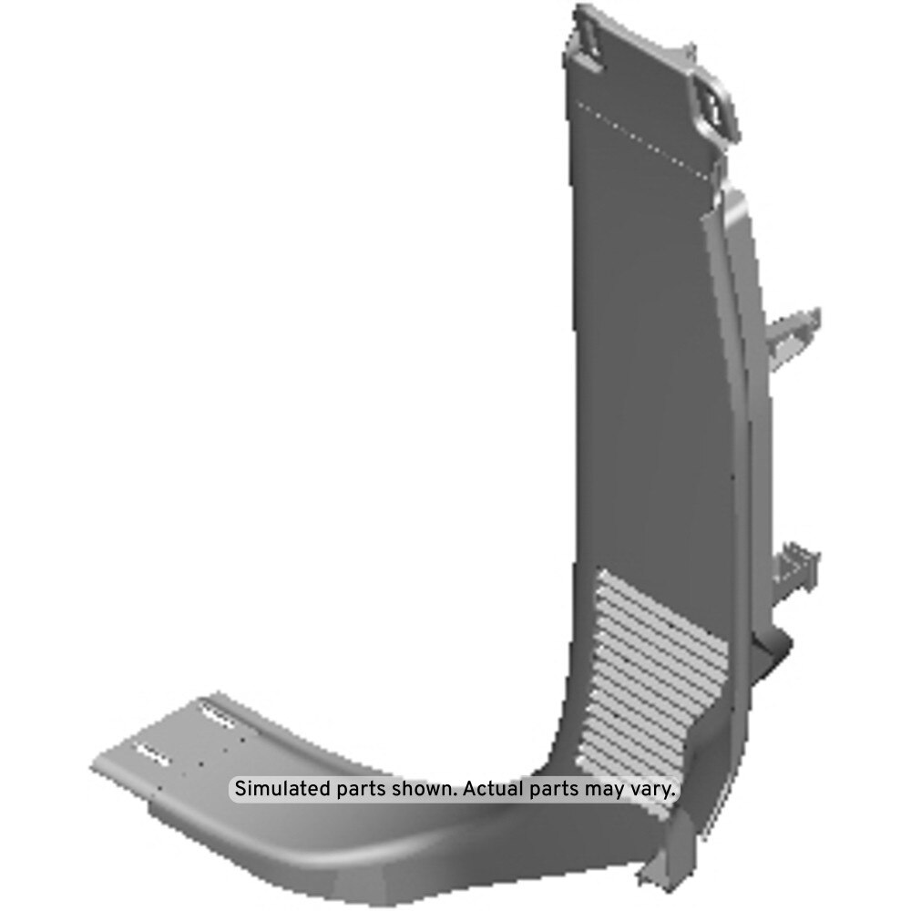 GM Genuine Parts Black Passenger Side Body Lock Pillar Garnish Molding