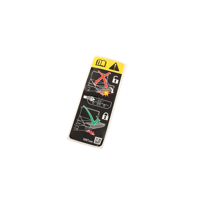 GM Genuine Parts Pickup Box Auxiliary Tailgate and Trailer Hitch Warning Label