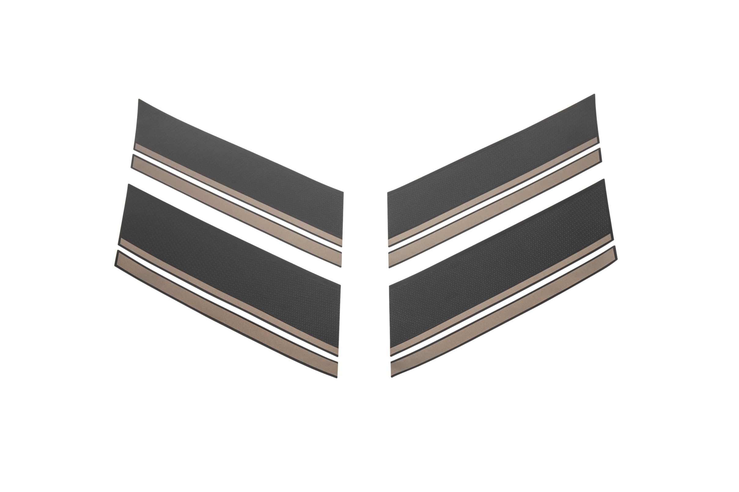 Front Fender Decal Package in Bronze Vinyl