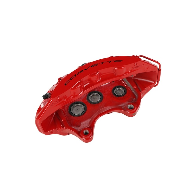 GM Genuine Parts Torch Red Front Driver Side Brake Caliper without Pads And Bracket