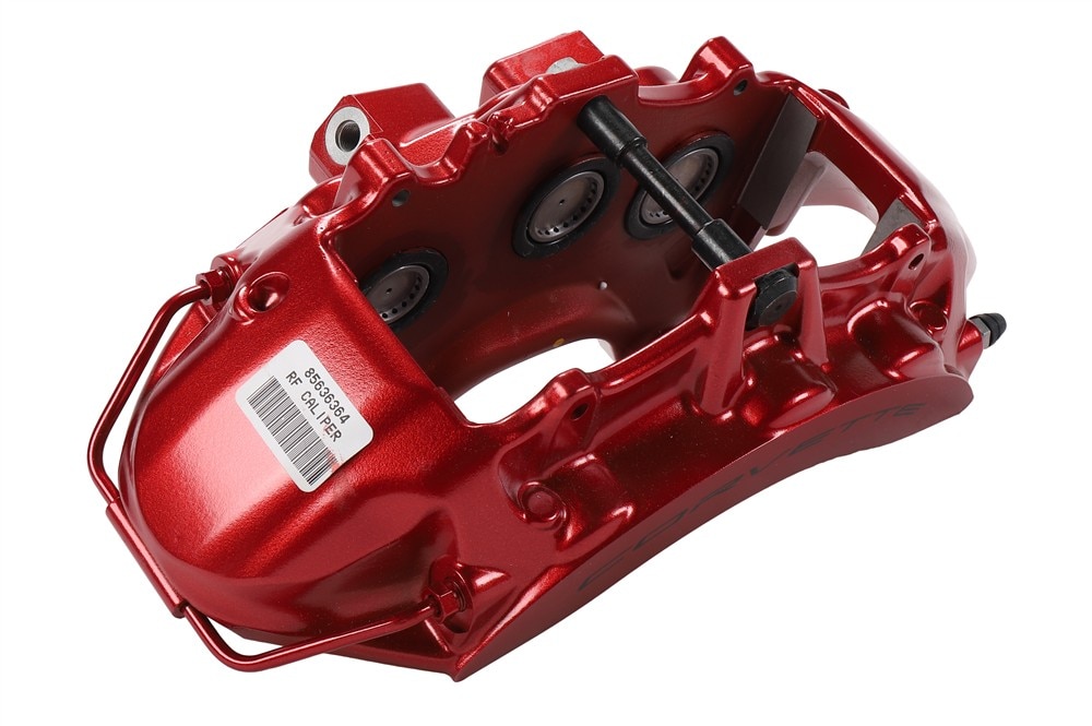 GM Genuine Parts Edge Red Metallic Front Passenger Side Brake Caliper without Pads and Bracket