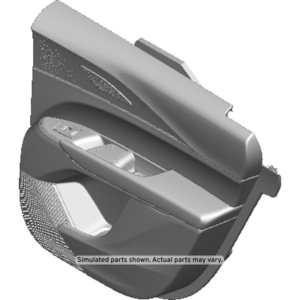 GM Genuine Parts Backen Black Rear Passenger Side Door Trim