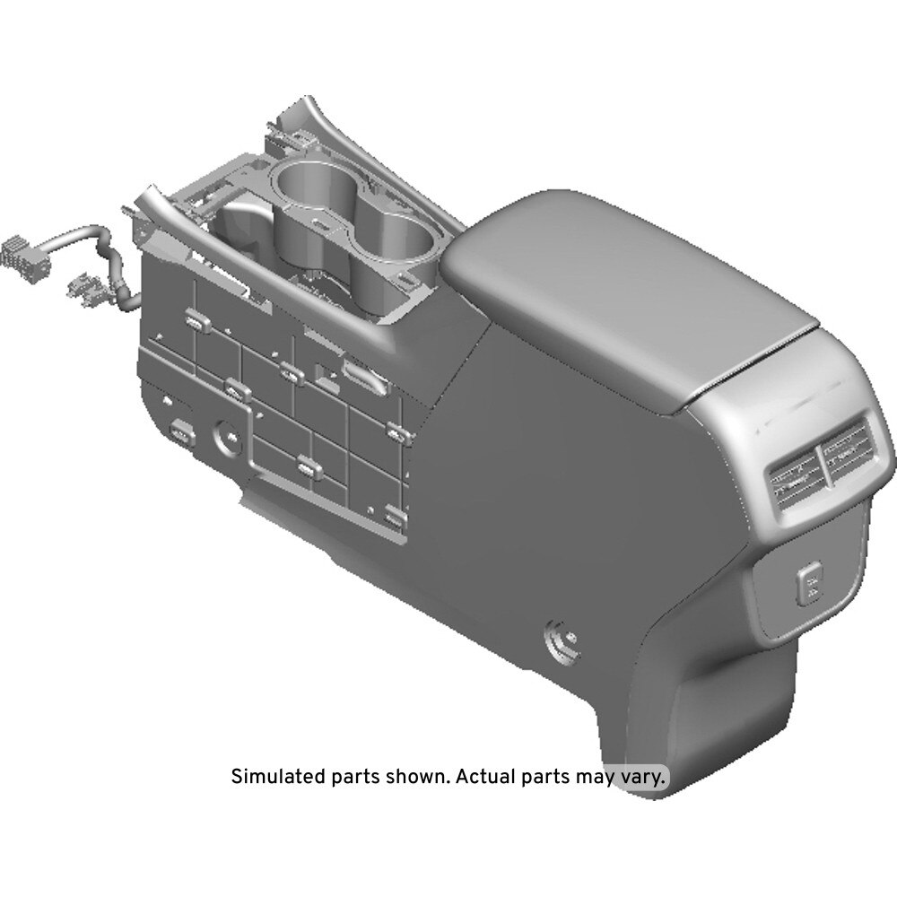 GM Genuine Parts Jet Black Front Floor Console