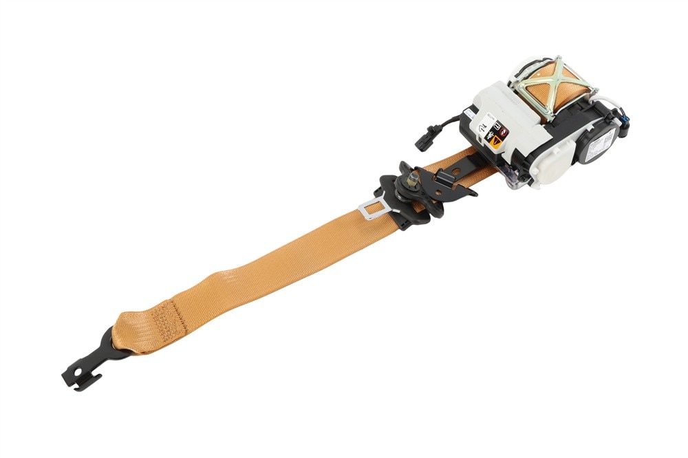 GM Genuine Parts Natural Tan Front Passenger Side Seat Belt Retractor