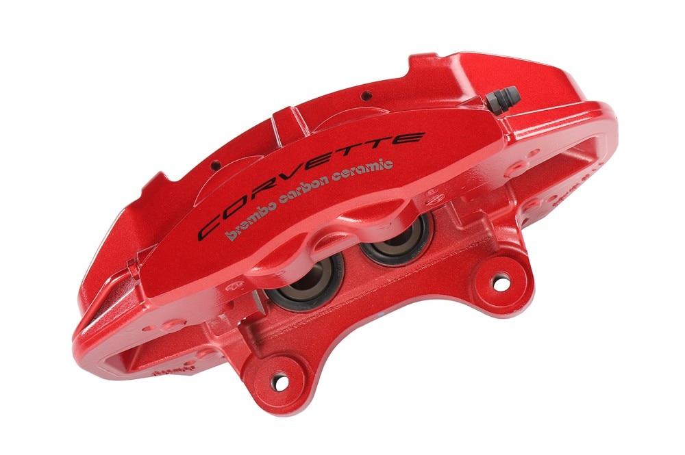 GM Genuine Parts Edge Red Metallic Rear Driver Side Brake Caliper without Brake Pads or Bracket