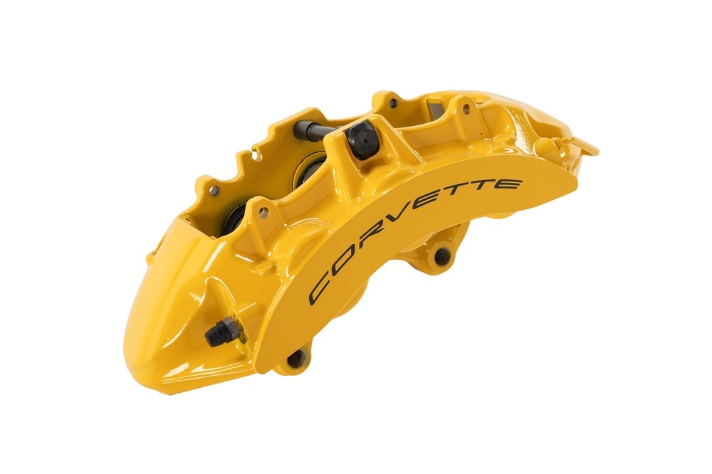 GM Genuine Parts Velocity Yellow Front Driver Side Brake Caliper without Brake Pads and Bracket