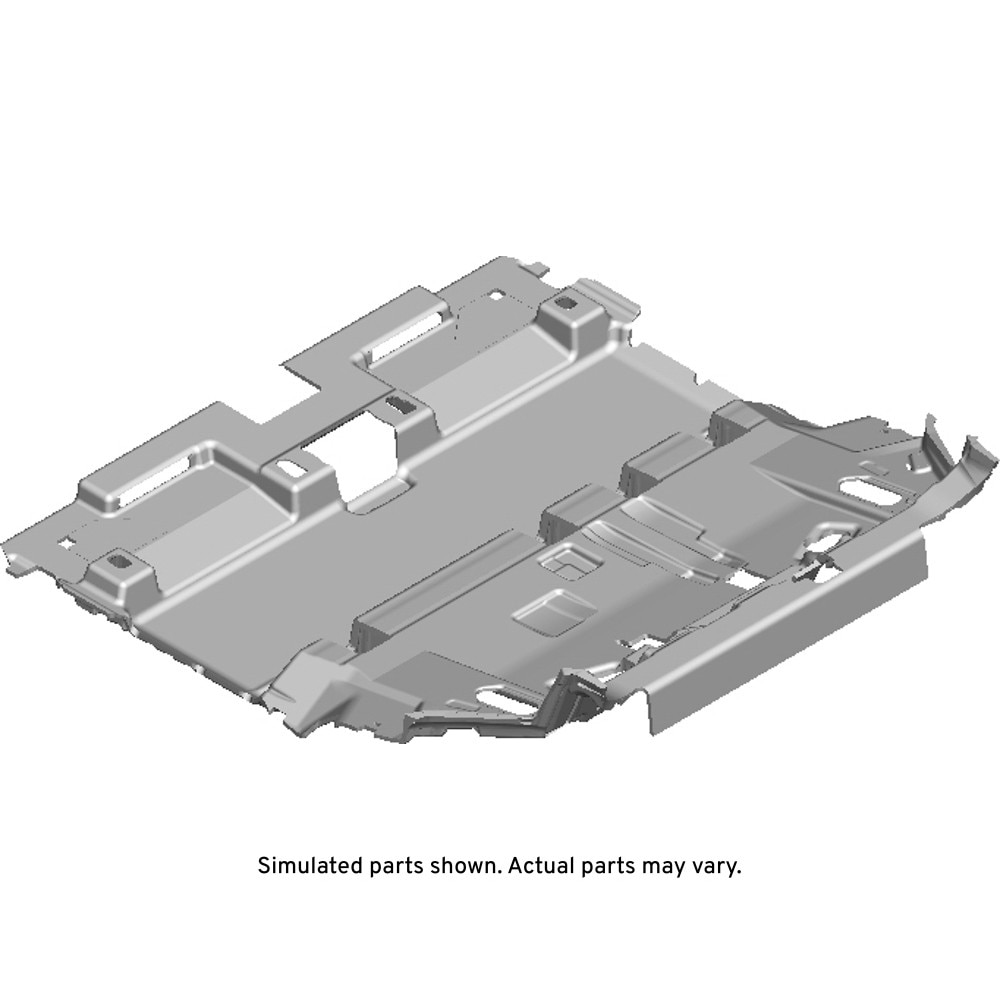 GM Genuine Parts Jet Black Rear Floor Panel Carpet