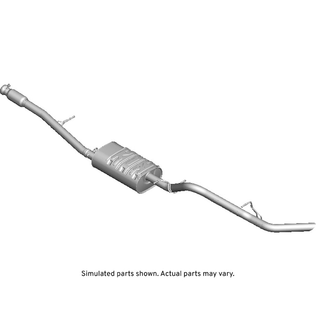 GM Genuine Parts Exhaust Muffler with Exhaust Pipe