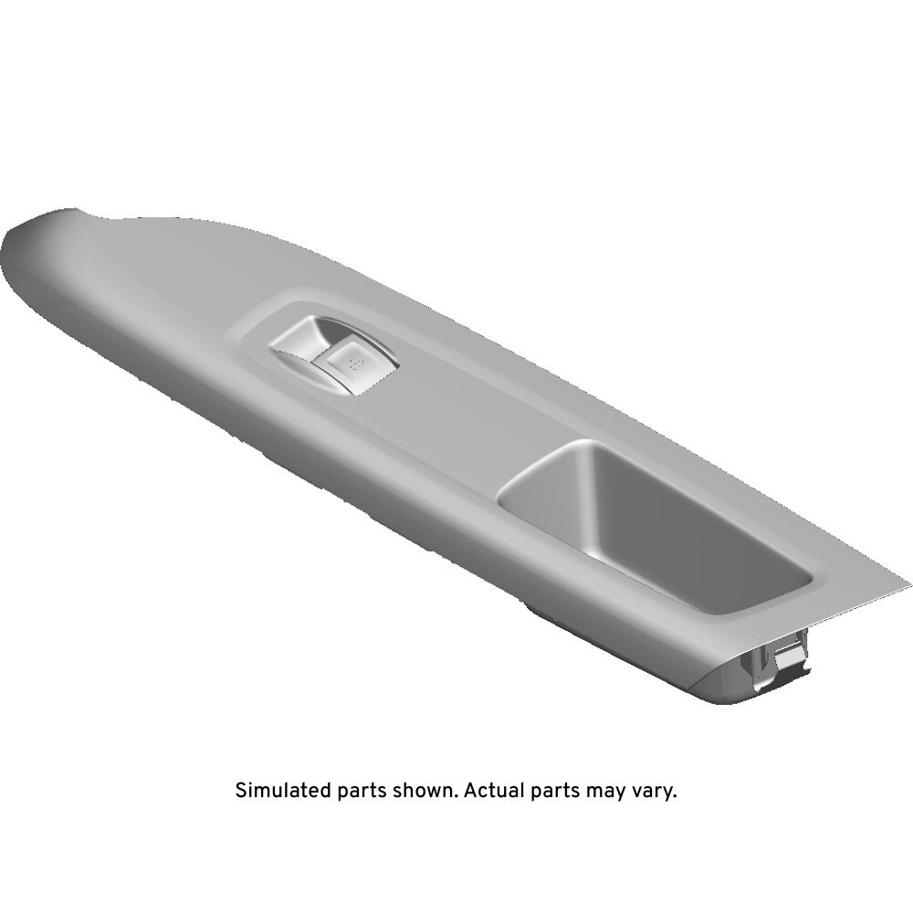 GM Genuine Parts Black Carbon Fiber Front Passenger Side Door Accessory Switch Mount Plate