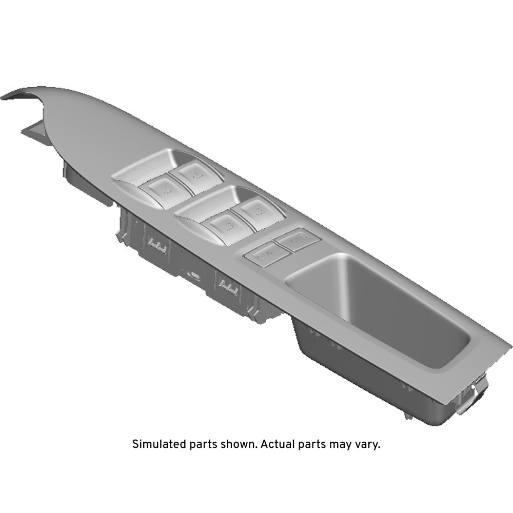 GM Genuine Parts Black Carbon Fiber Front Driver Side Door Accessory Switch Mount Plate