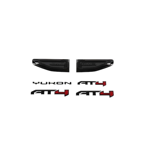 Yukon AT4 Emblems in Black