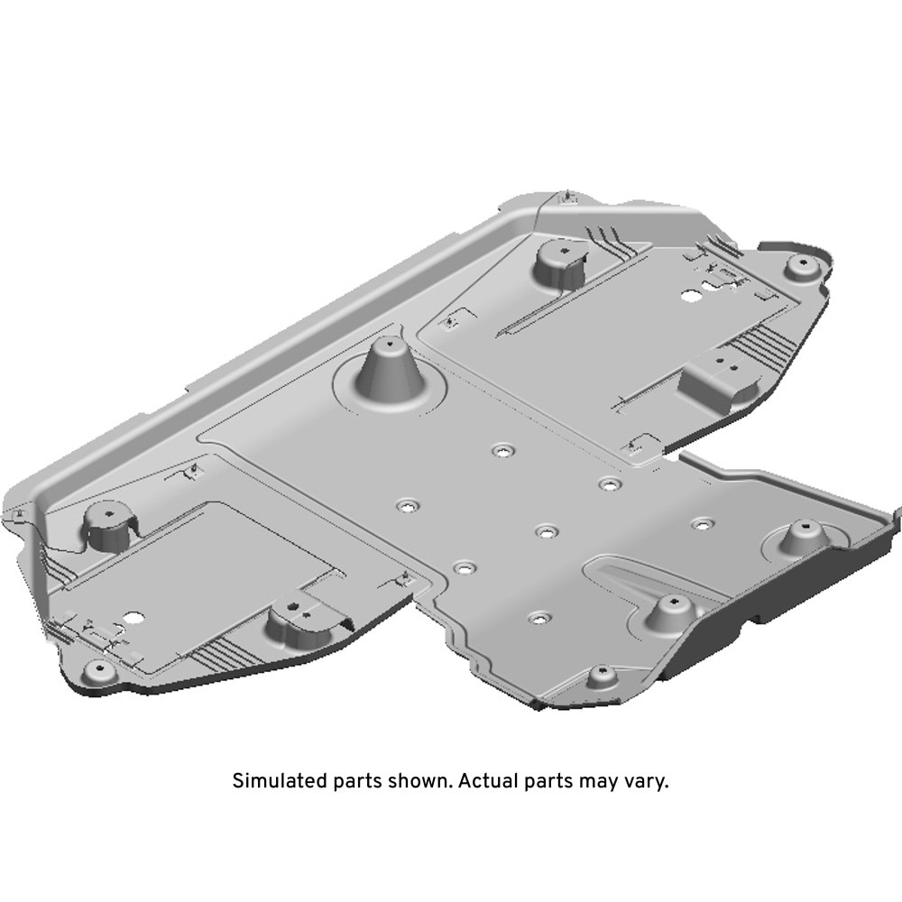GM Genuine Parts Underbody Rear Air Rear Deflector