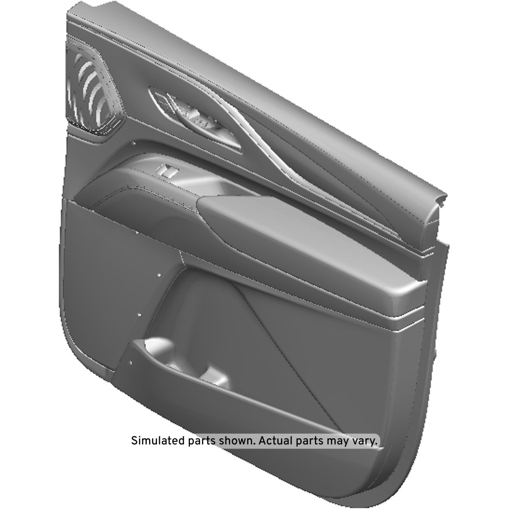 GM Genuine Parts Jet Black Rear Passenger Side Door Trim