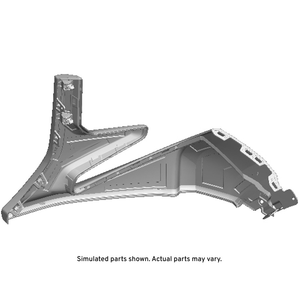 GM Genuine Parts Primed Front Passenger Side Bumper Fascia