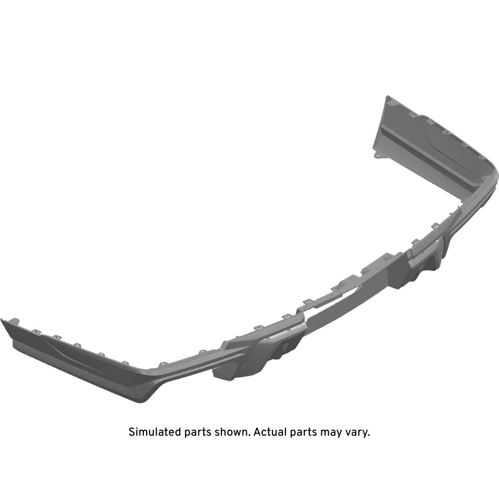 GM Genuine Parts Black Rear Bumper Lower Fascia