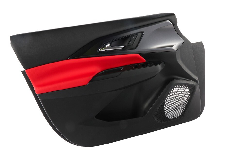 GM Genuine Parts Adrenaline Red Front Drivers Side Door Trim