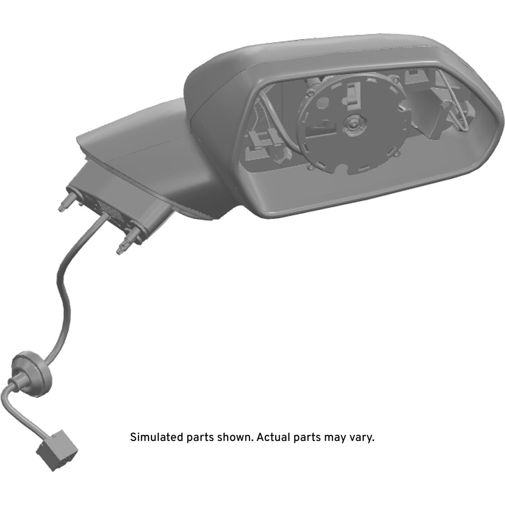 GM Genuine Parts Outside Rear Passenger Side View Mirror