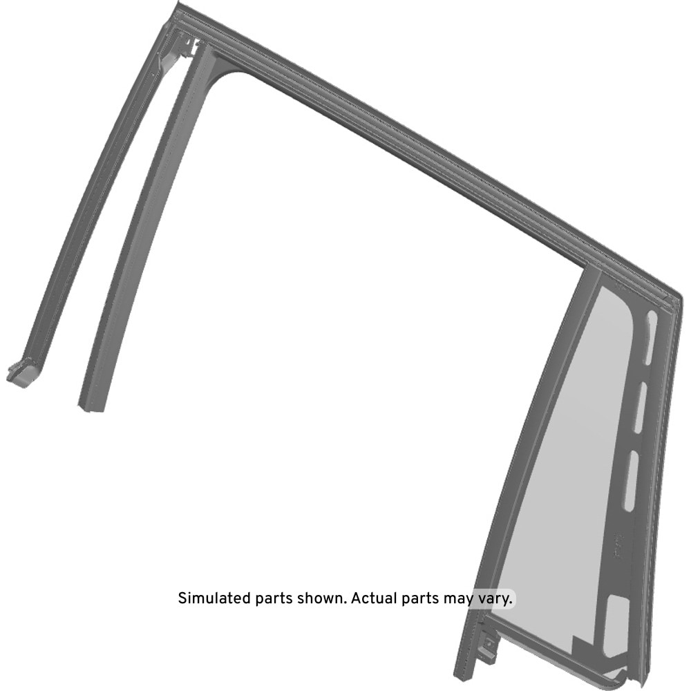 GM Genuine Parts Rear Driver Side Door Window Weatherstrip