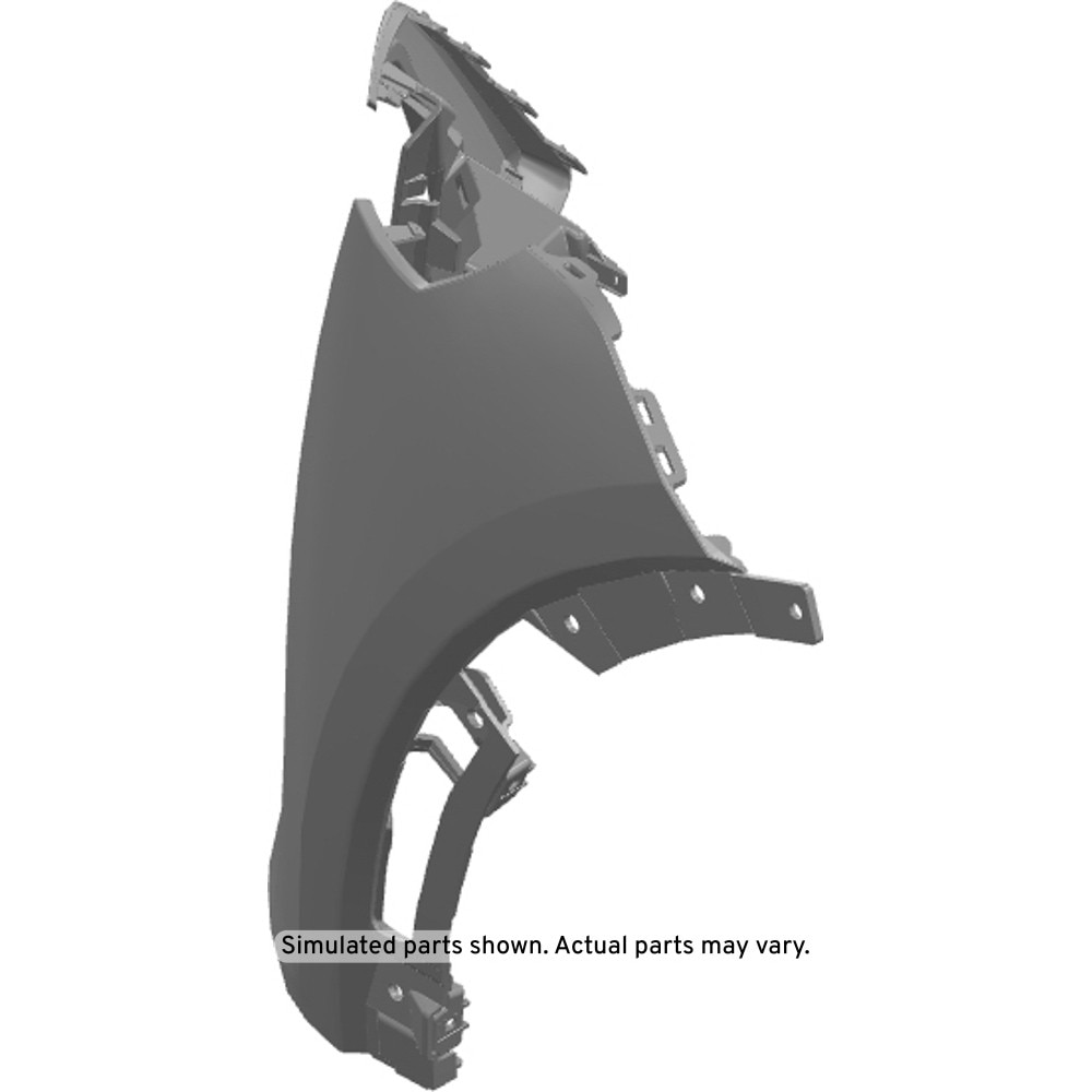 GM Genuine Parts Service Primer Front Drivers Side Bumper Upper Fascia