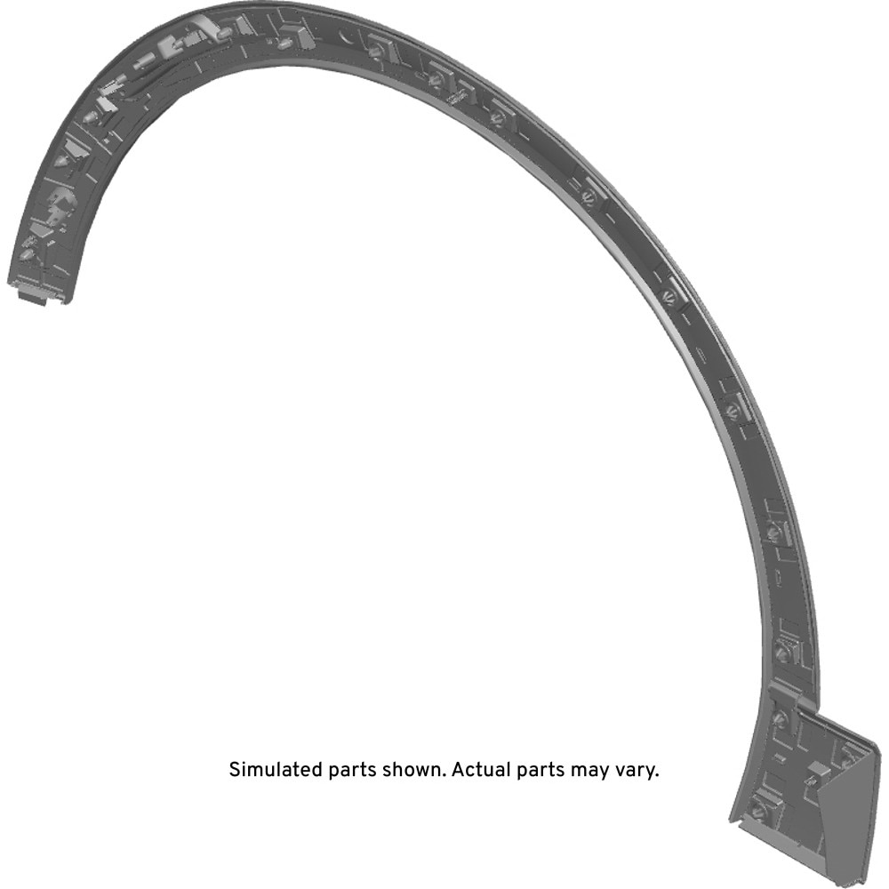 GM Genuine Parts Black Front Passenger Side Wheel Opening Molding