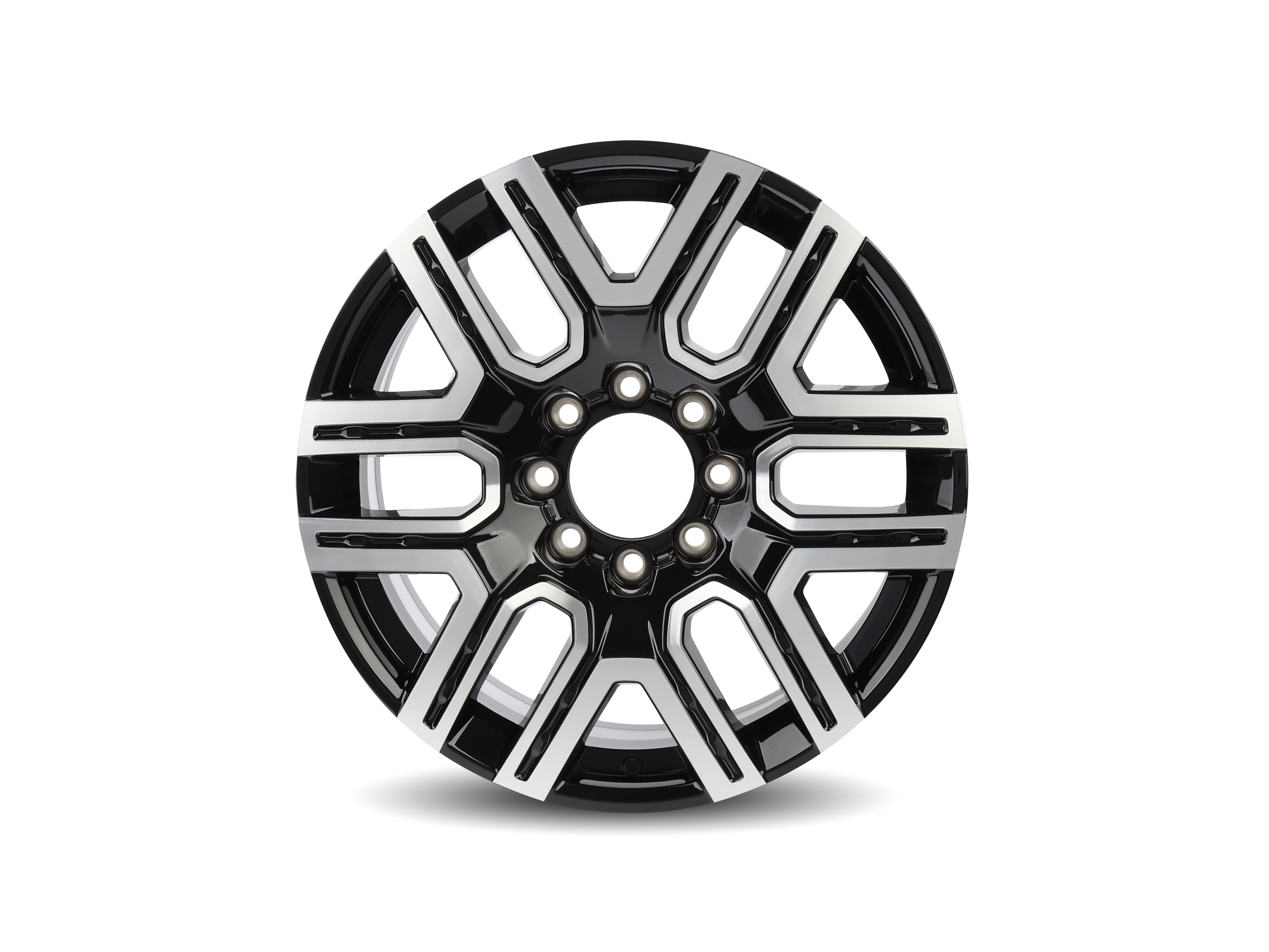 22x9-Inch Multi-Spoke Aluminum Wheel in High Gloss Black with