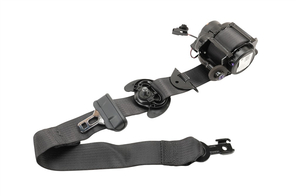 GM Genuine Parts Backen Black Front Passenger Side Seat Belt Retractor with Pre-Tensioner