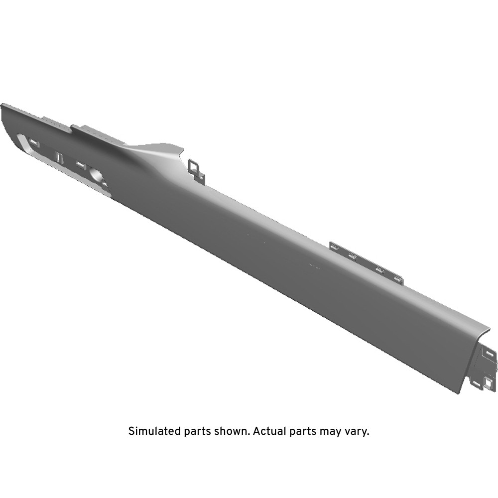 GM Genuine Parts Sheer Gray Front Floor Console Driver Side Extension Panel