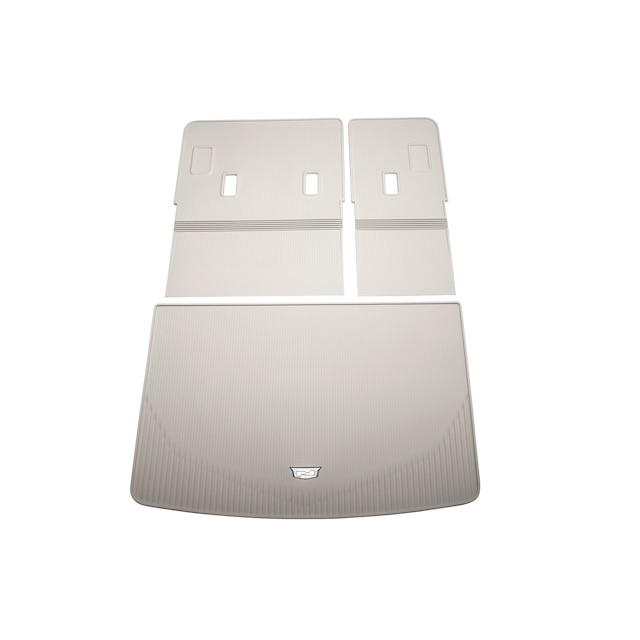 Integrated Cargo Liner in Whisper Beige with Cadillac Logo