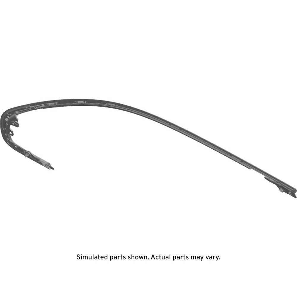 GM Genuine Parts Black Front Passenger Side Door Window Upper Reveal Molding