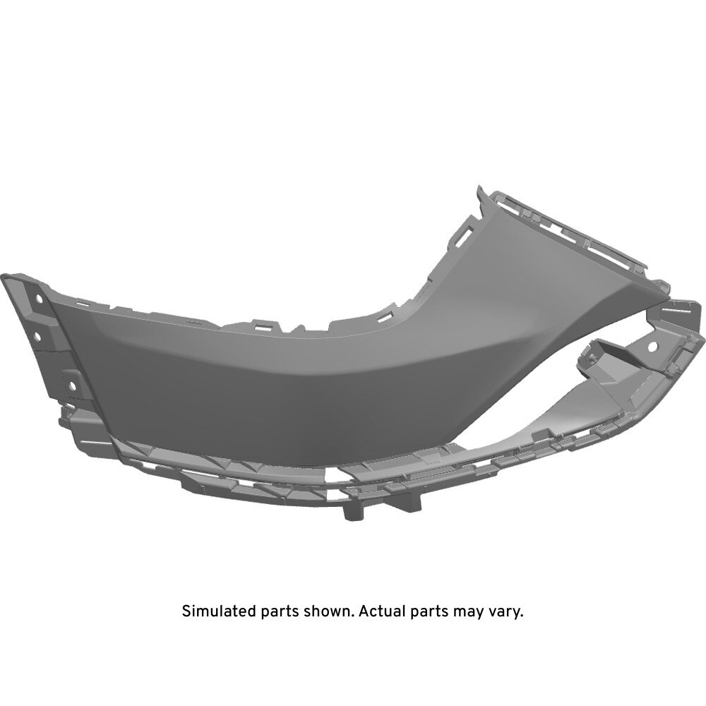 GM Genuine Parts Primed Rear Bumper Driver Side Upper Fascia