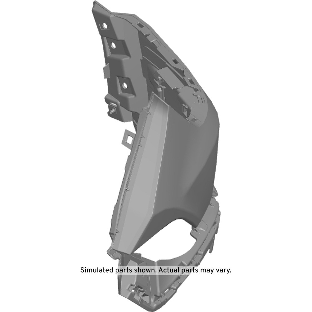 GM Genuine Parts Primed Rear Bumper Passenger Side Upper Fascia