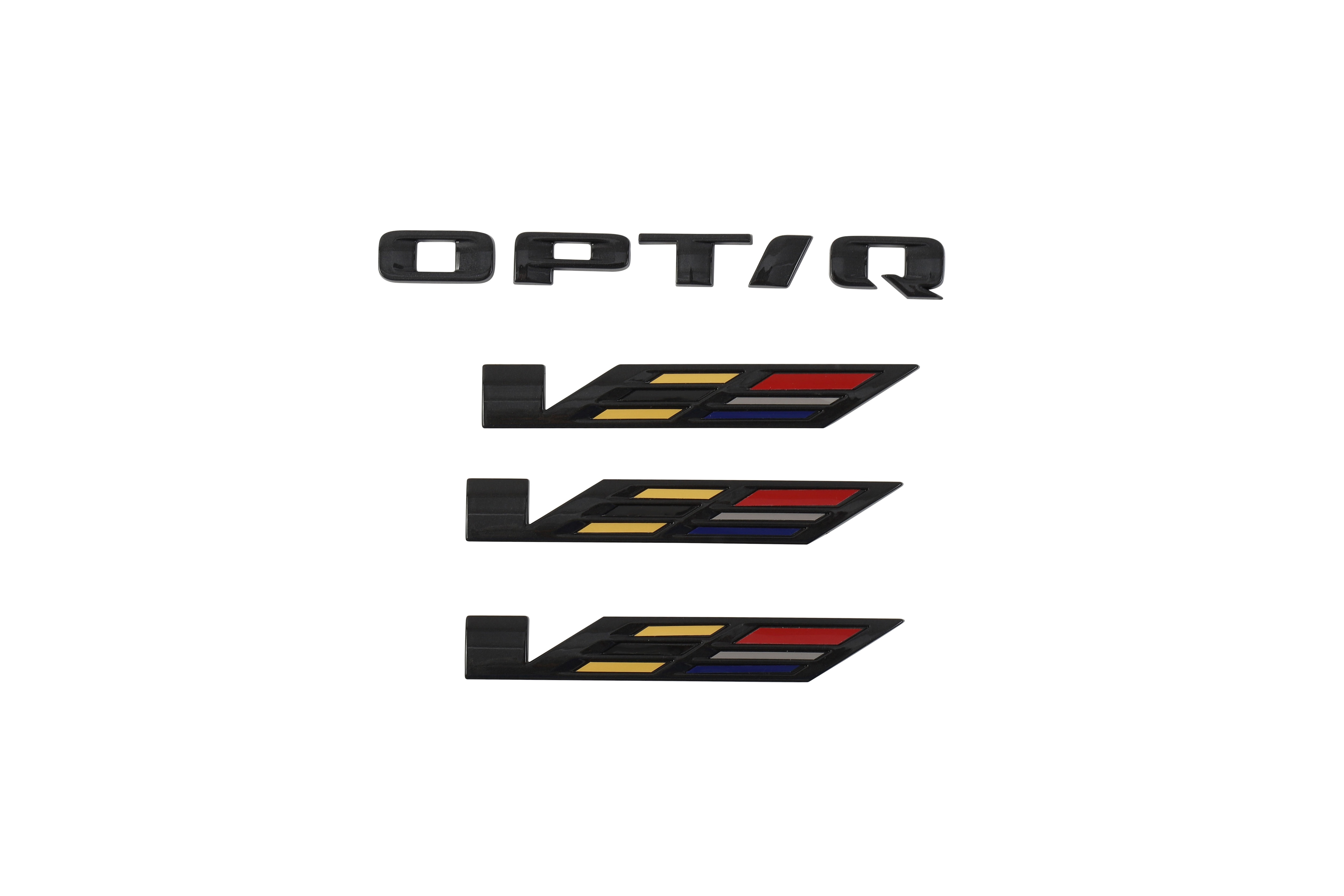 OPTIQ Emblems in Black (for V-Series Trim)