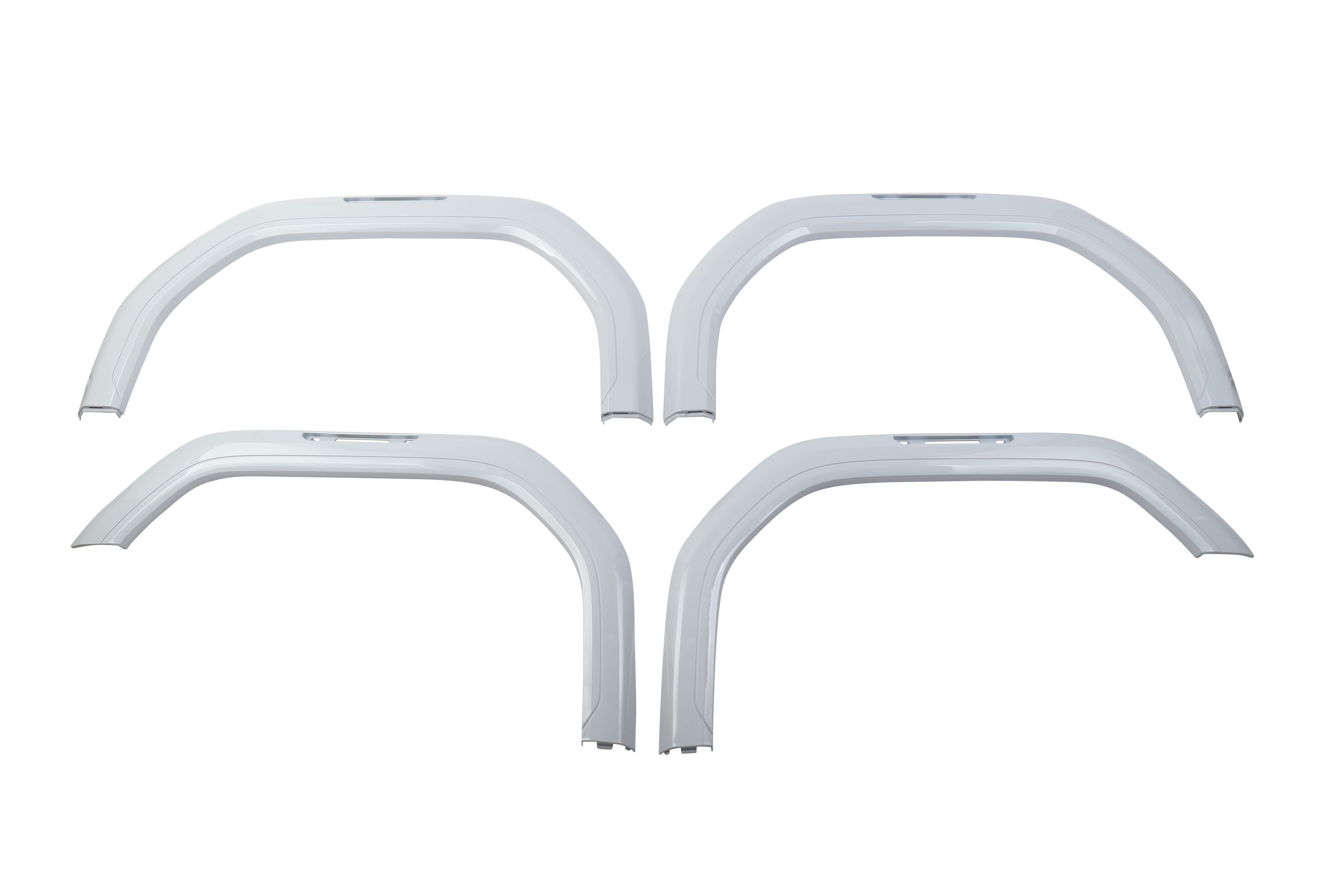Front and Rear Fender Flare Set in Glacier White Tricoat