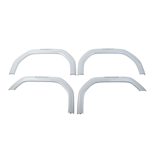 Front and Rear Fender Flare Set in Glacier White Tricoat